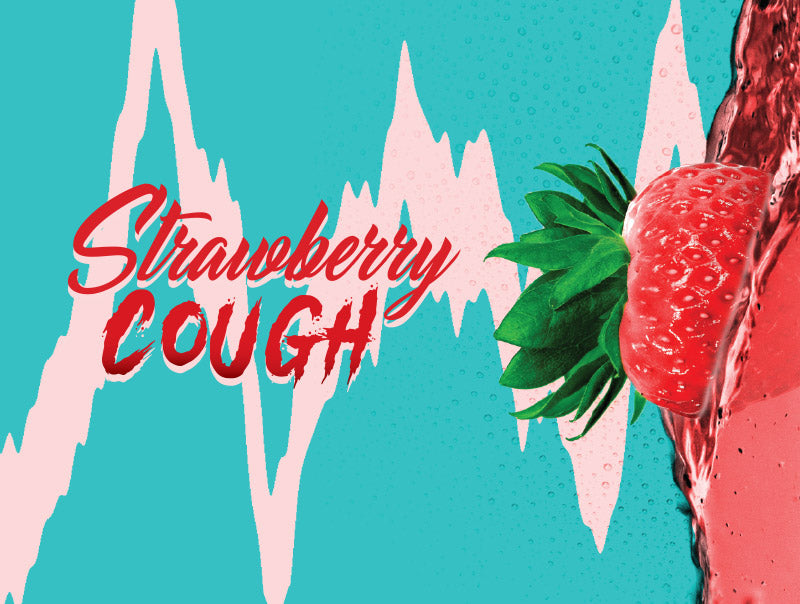 strawberry cough strain sleeve label