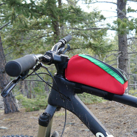 Top Tube Bike bag accessory attaches to bicycle frame - Green Guru Gear | Pacific Rayne Gear