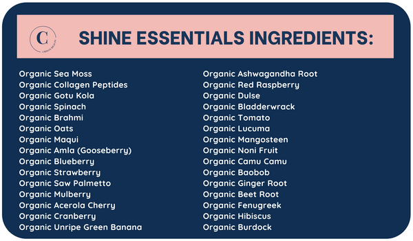 crisan shine essentials ingredients