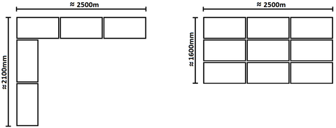 Pea Straw Bale Layouts