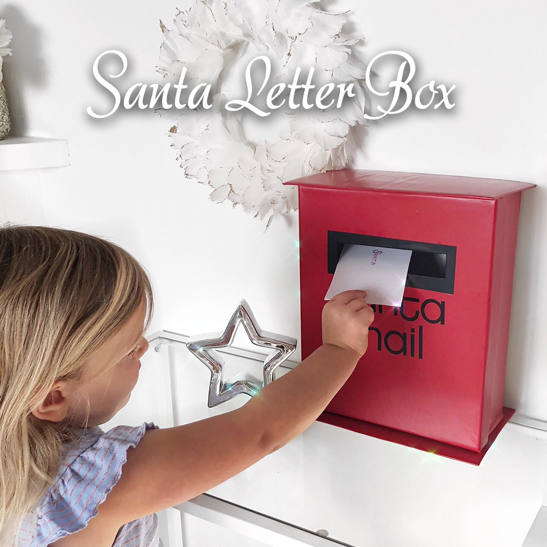 Santas letter box in red vinyl