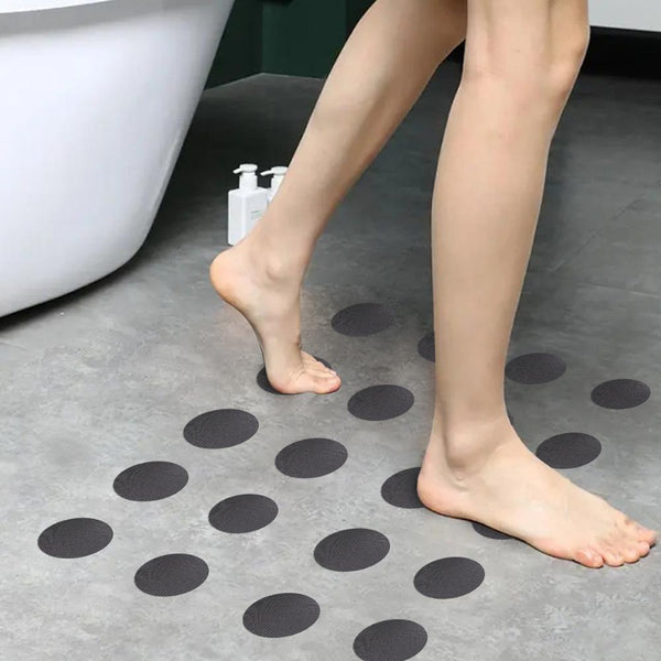 Anti-slip Grip, Grey Dots Stickers 10 Pack