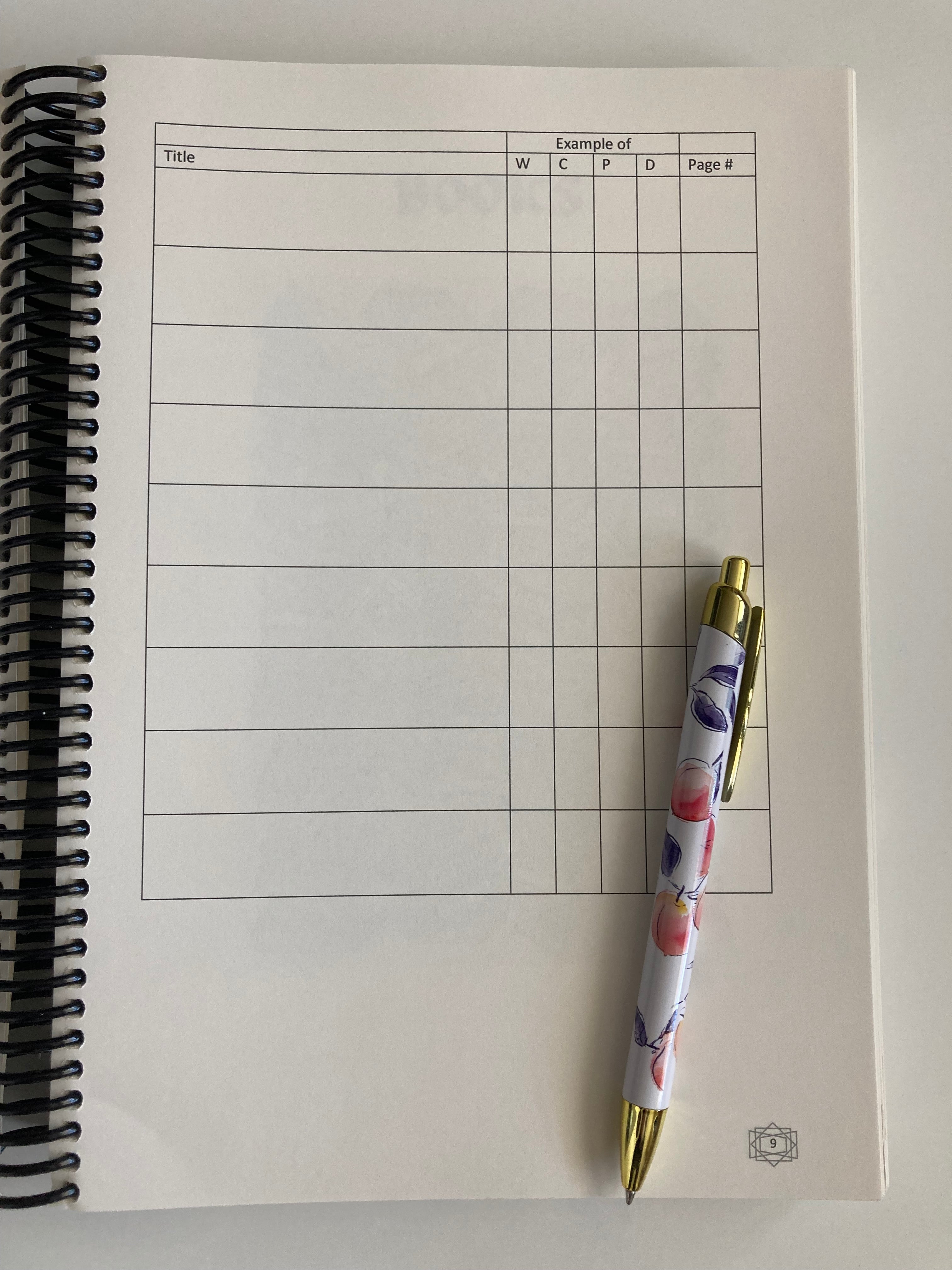 New Reading Journal – Writing at Large