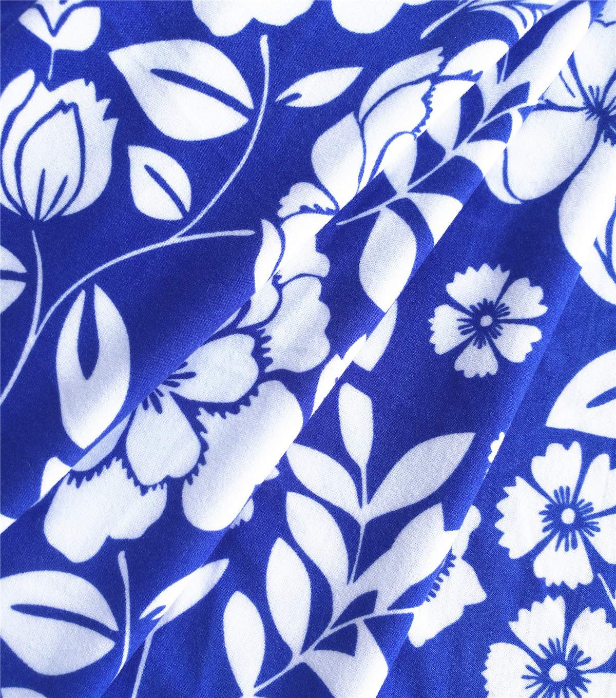 Azure Blue Floral Tie Style