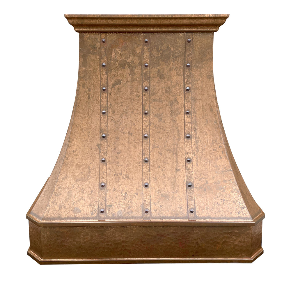 RHM Rustic Curve Custom Copper Range Hood CT-VH03-RC