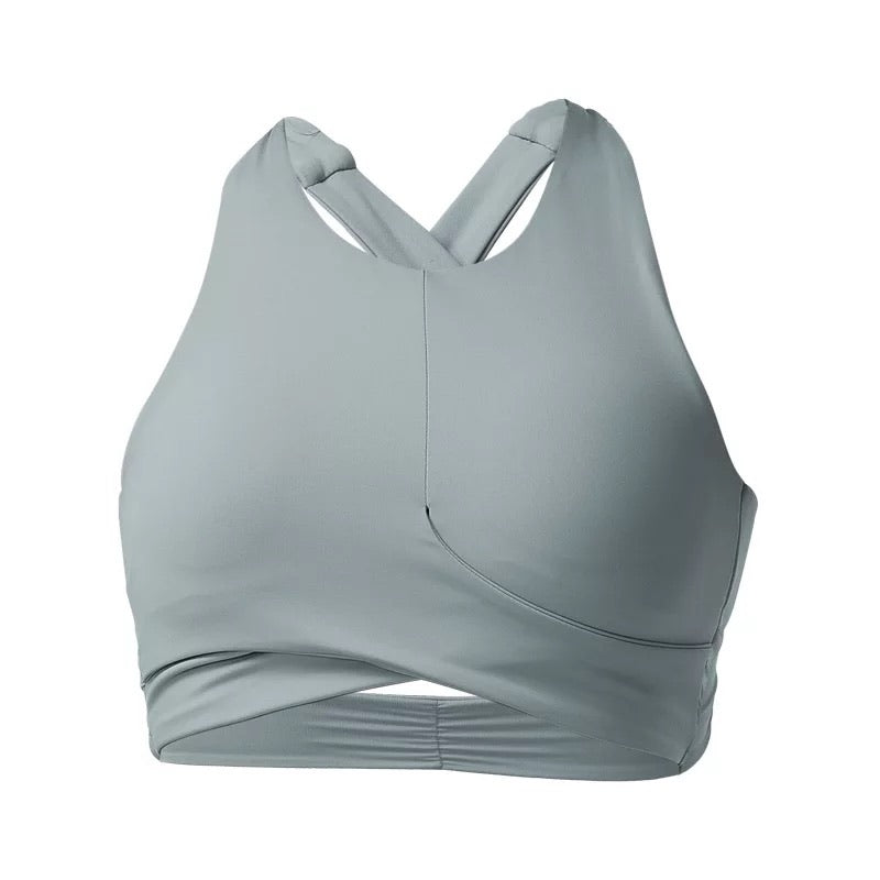 High neck twist bra – Olivine Ph