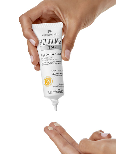 Heliocare 360° Age Active Fluid on hand