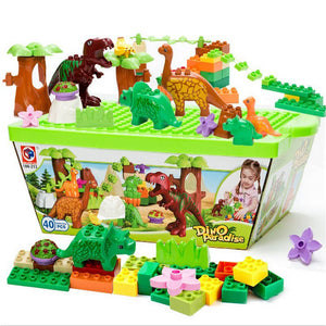 40 piece dinosaur building blocks