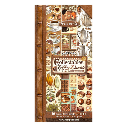 Stamperia 12 Scrapbook Paper Pad - Coffee and Chocolate – Ninnys