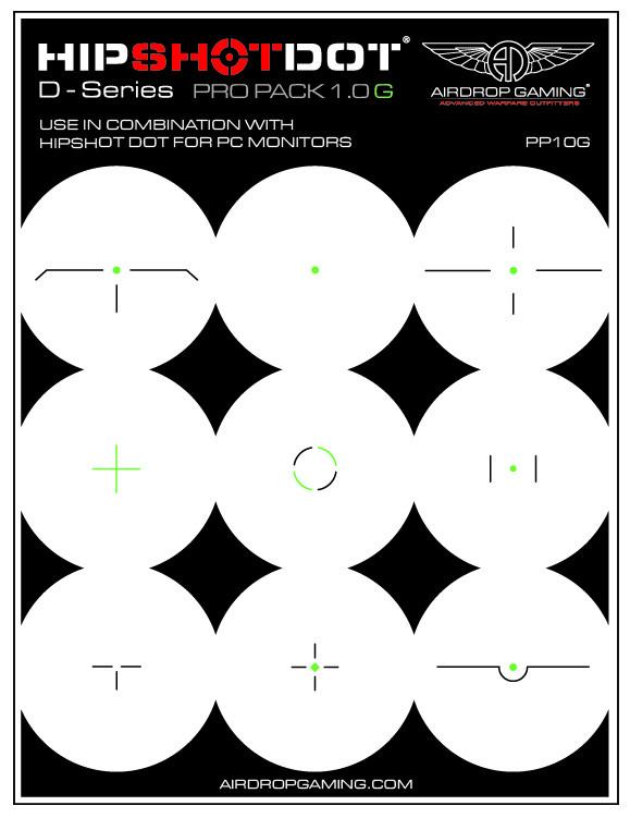 red dot crosshair overlay