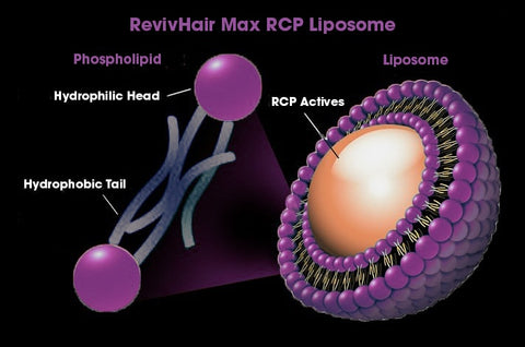 RevivHair Max RCP time-released liposome Redensyl Capixyl Procapil