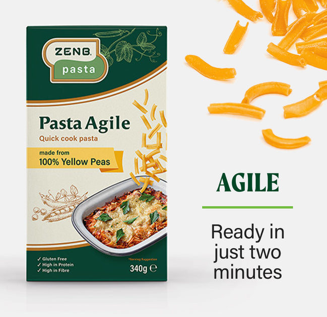 Quick Cook Yellow Pea Pasta | Gluten Free, High Protein, Ready In 2 Min |  ZENB UK