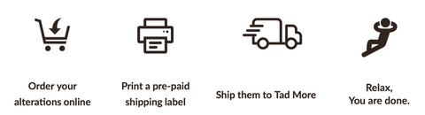 Online Alterations: How it Works – Tad More Tailoring