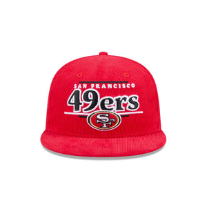 New Era San Francisco 49ers Throwback Display Corduroy 9FIFTY Snapback Hat- - Coliseum Sports
