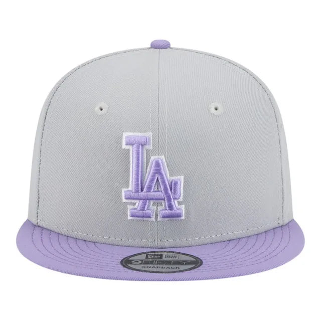 New Era Los Angeles Dodgers 2-Tone Color Pack 9FIFTY Snapback Hat -Gray/Purple