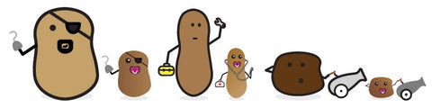 Brainstorming Potato Pirates mascot ideas