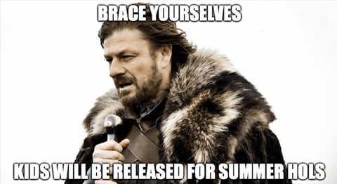 Eddard Stark meme about kids will be released on summer holiday