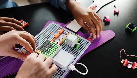 littleBits, a system of colourful electronic blocks for kids to experiment with circuit building