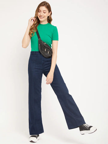 Madame Blue Wide Leg Jeans