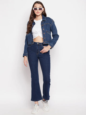 MADAME Denim Crop Jacket