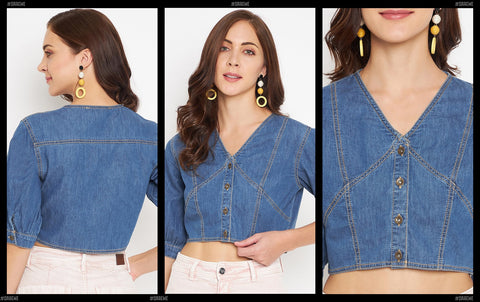 Denim Crop Top