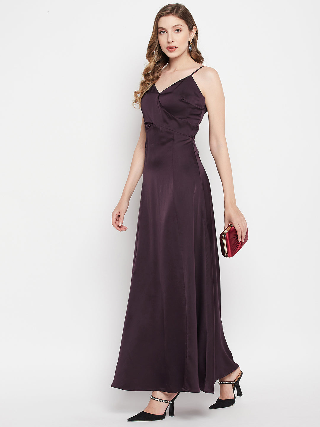 Madame Women Purple Dress | Buy COLOR Purple Dress Online for | Glamly