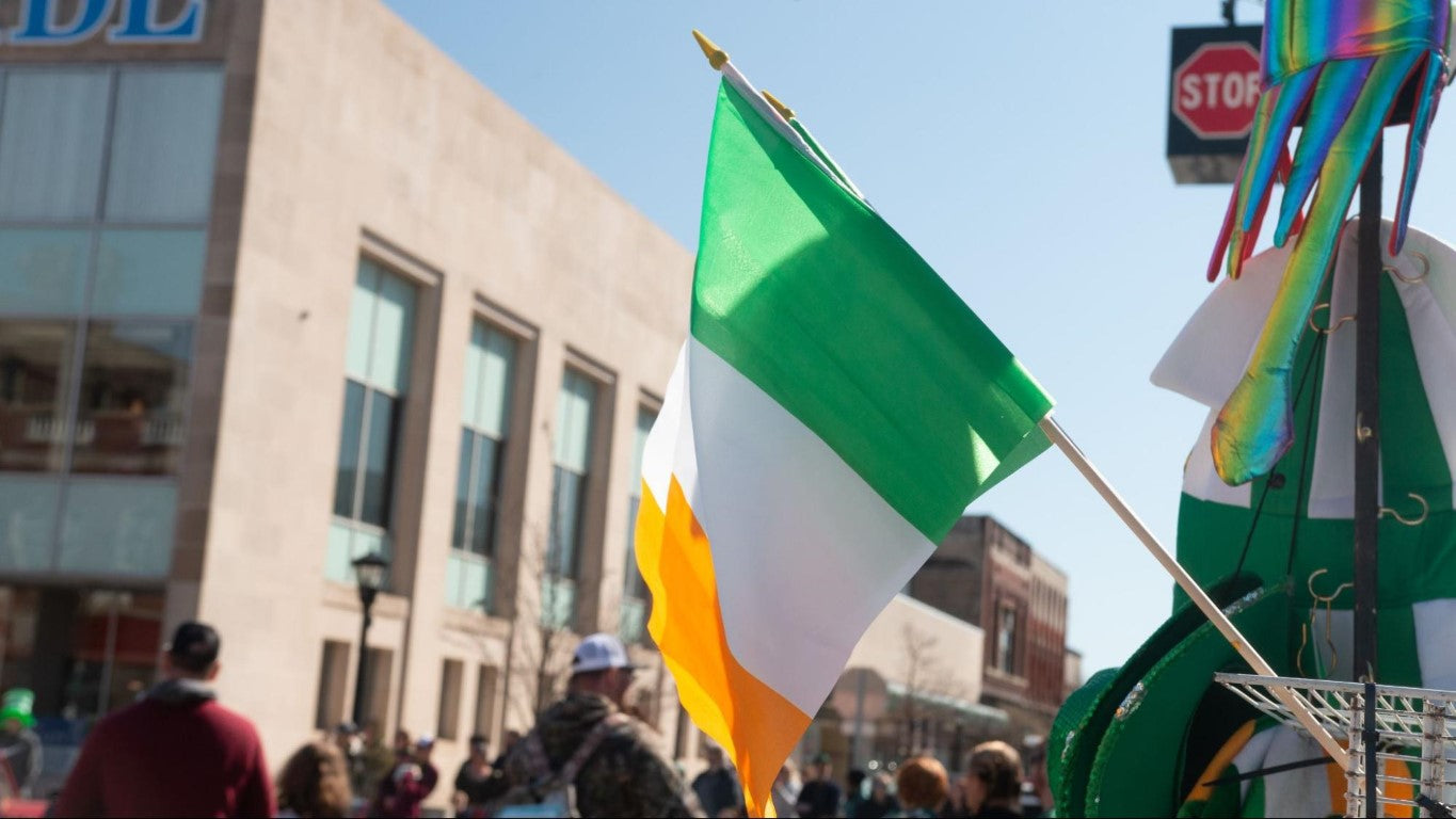 Irish flag in New York city