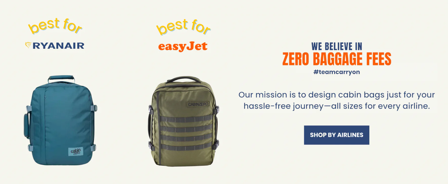 CabinZero backpacks for hassle-free travel