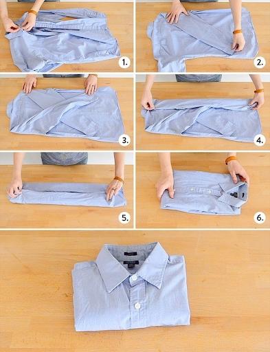 How Fold A Shirt Folding Guide For Travel Packing CabinZero