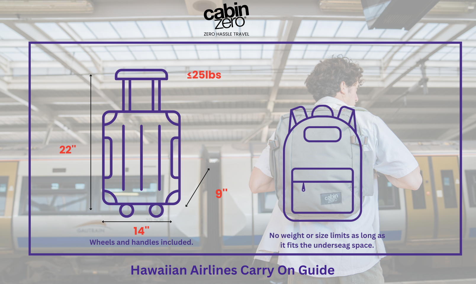 hawaiian airlines carry on size - CabinZero