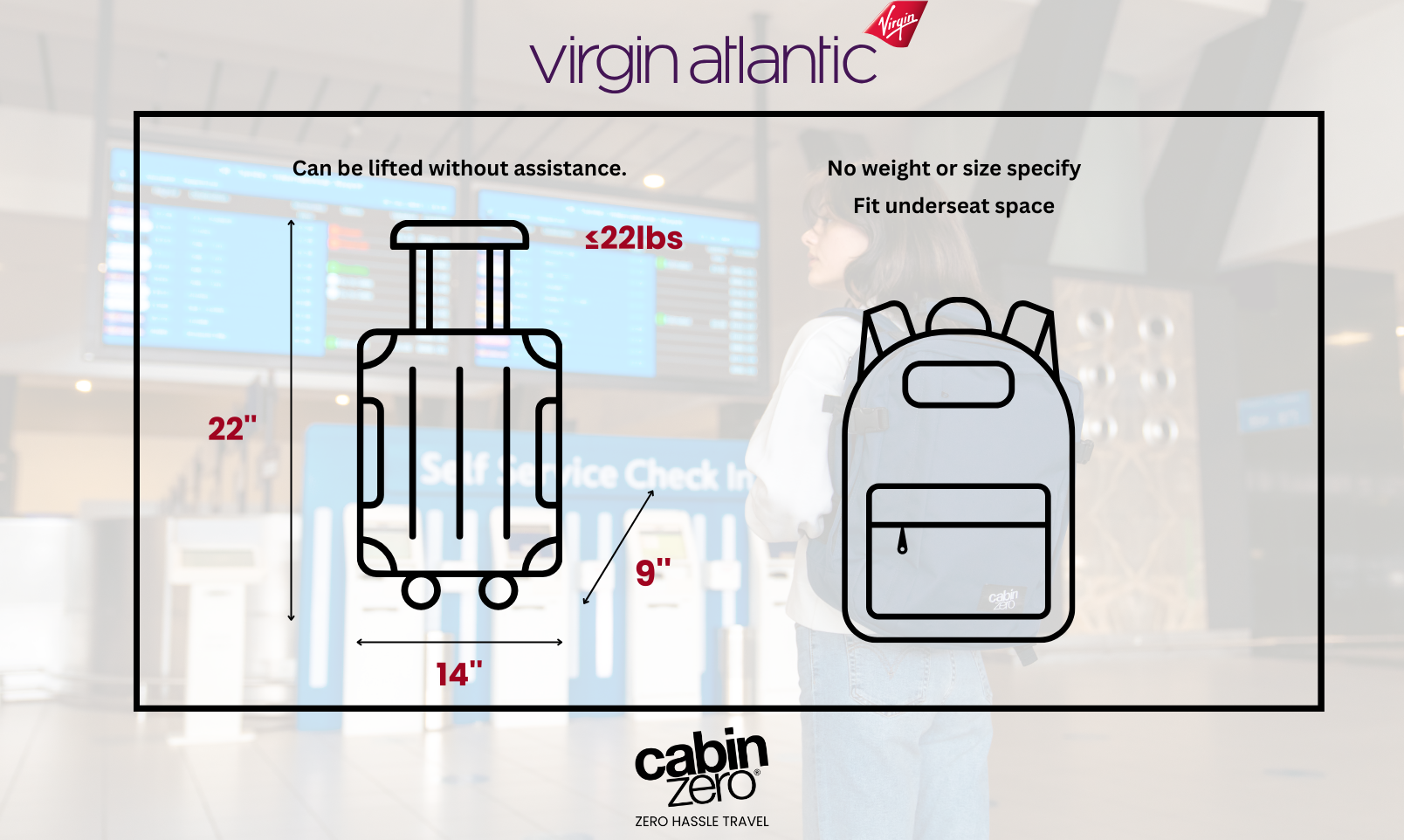 virgin atlantic baggage allowance - CabinZero