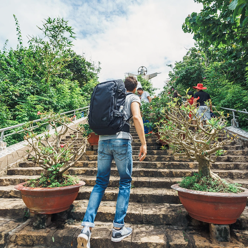 Larger travel backpack