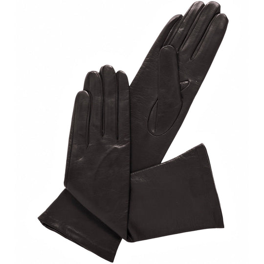 Long genuine leather gloves, opera elbow gloves - 18 inches / 46 cm.  TOUCHSCREEN