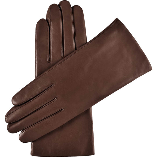 Women's Chocolate Leather Gloves