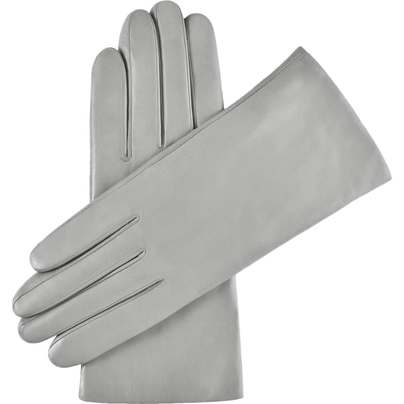 grey leather gloves womens