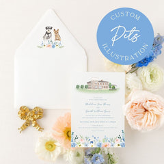 wedding stationery with dogs