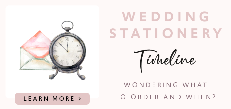 Wedding Stationery Timeline