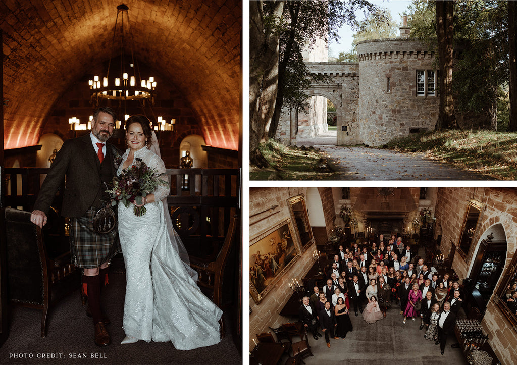 Real wedding at Borthwick Castle, Scotland by photographer Sean Bell