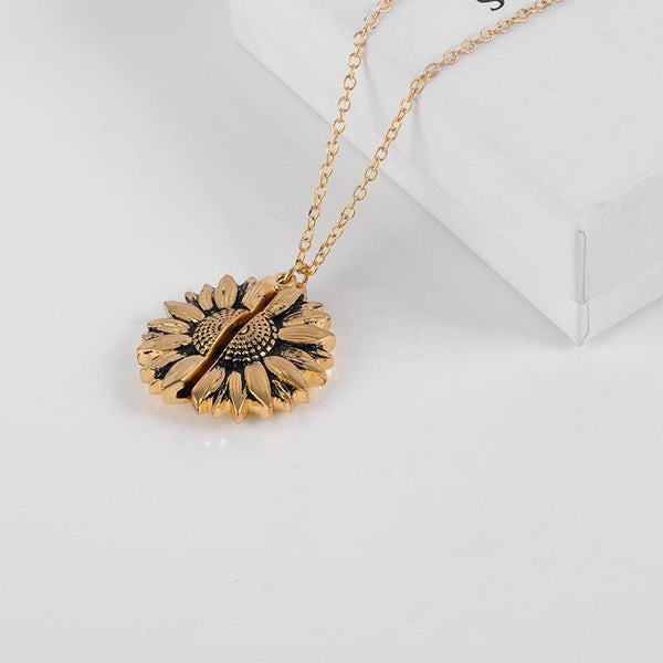 Singulier watches - sunflower necklace - perfect gift for the loved ones