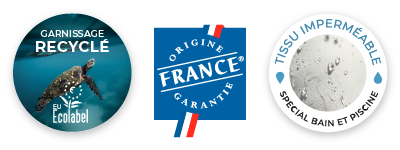 Recycelter Kunststoff – Herkunftsgarantie Frankreich – Wasserdichter Stoff