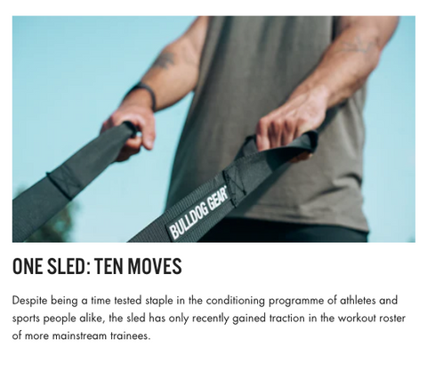 Weight sled blog - ten moves to do with your weighted gym sled