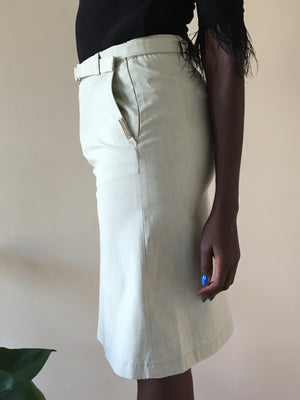 vintage khaki skirt