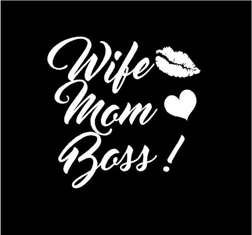 Sunset Graphics & Decals Mom Life Decal Vinyl Car Sticker | Cars Trucks Vans Walls Laptop | White | 7 x 2.25 Inches | Sgd000011