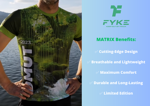 T-shirt "Matrix" produced by Fyke for DMUT 2023 and its features.