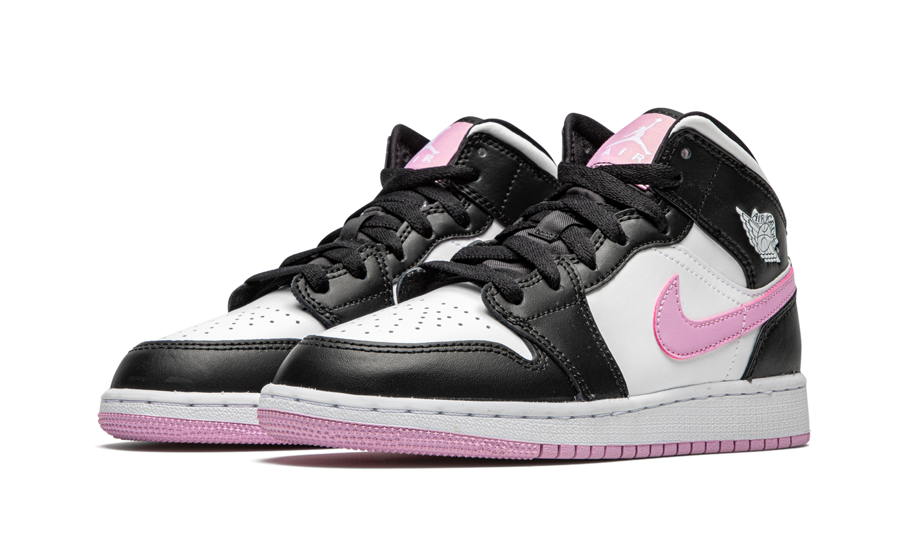 pink white and gray jordans