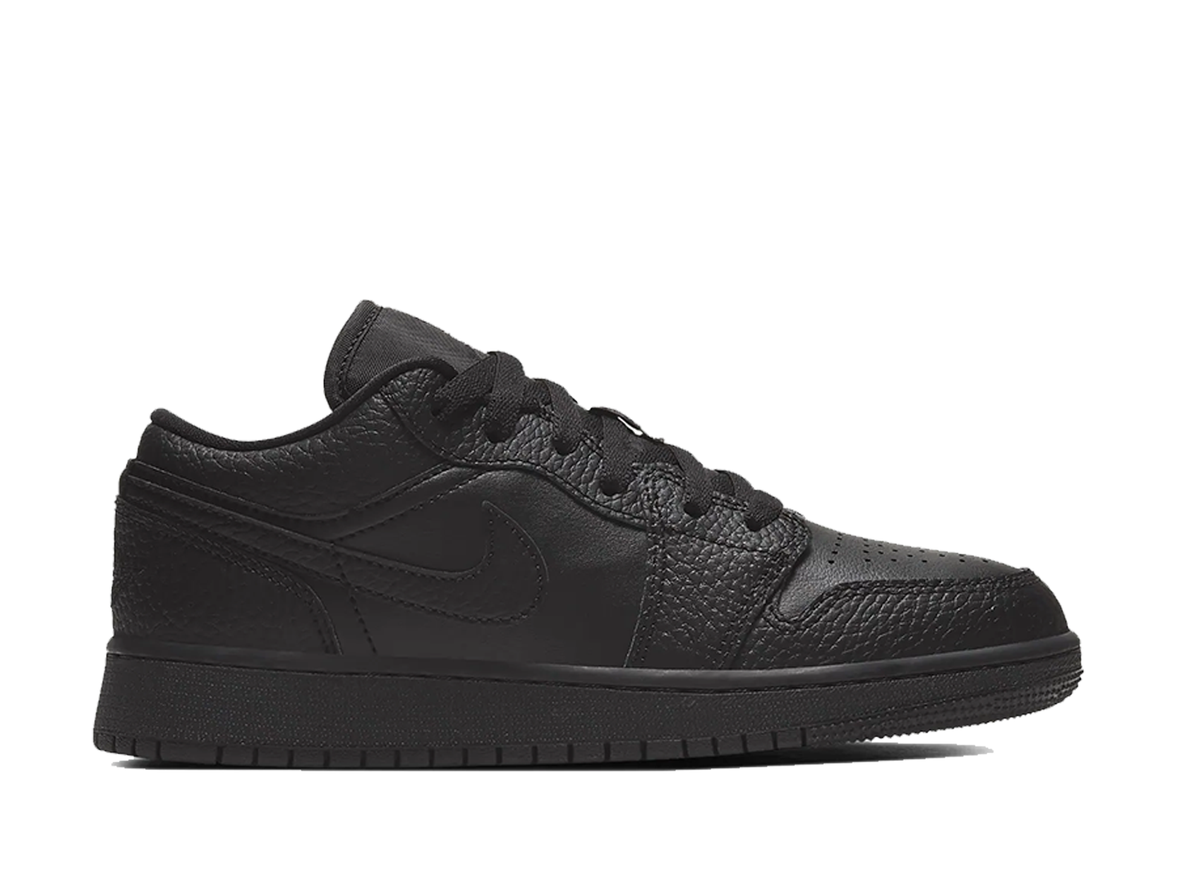 black nike air jordans low