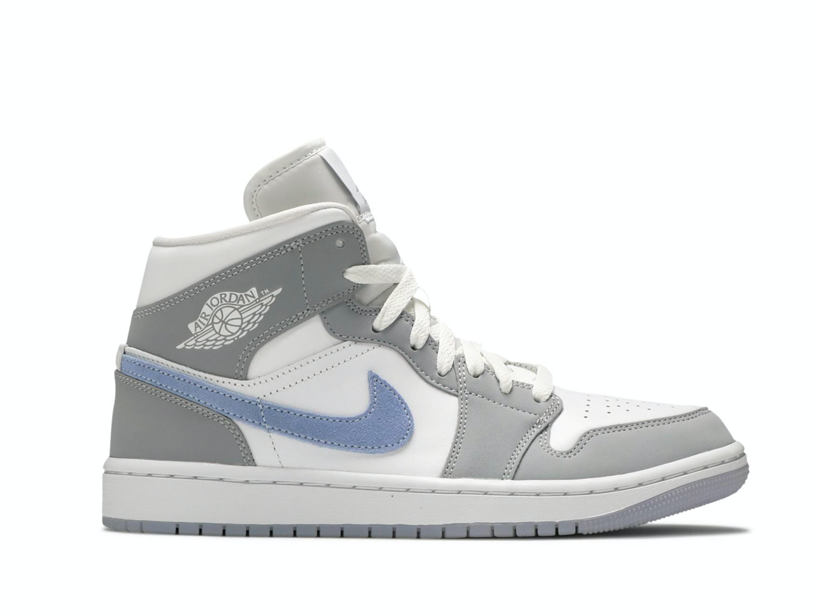 air jordan mid grey white