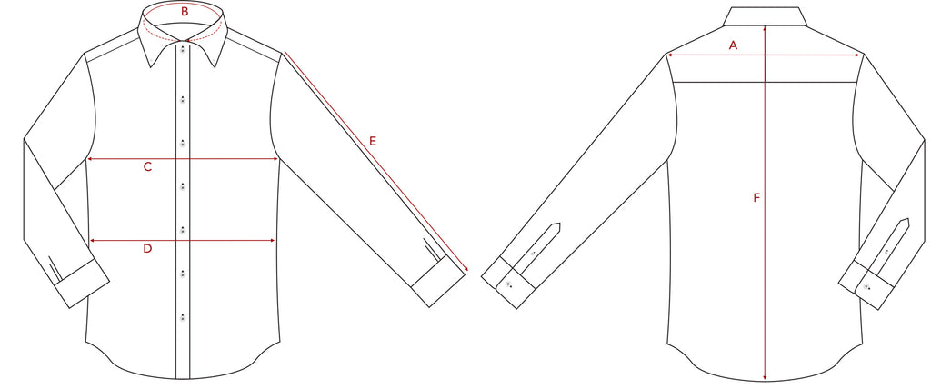 Vekla Shirt Measurements