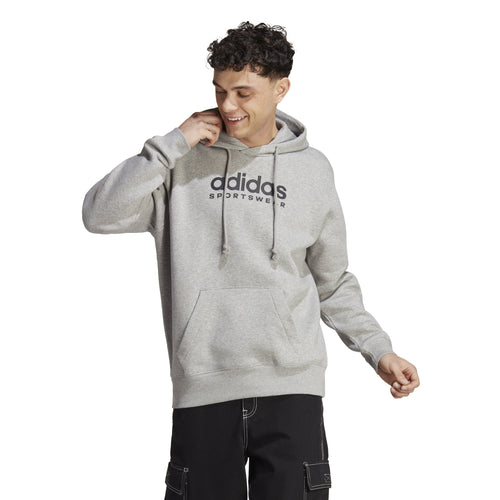 Men's Adidas All SZN Fleece Graphic Hoodie - GREY