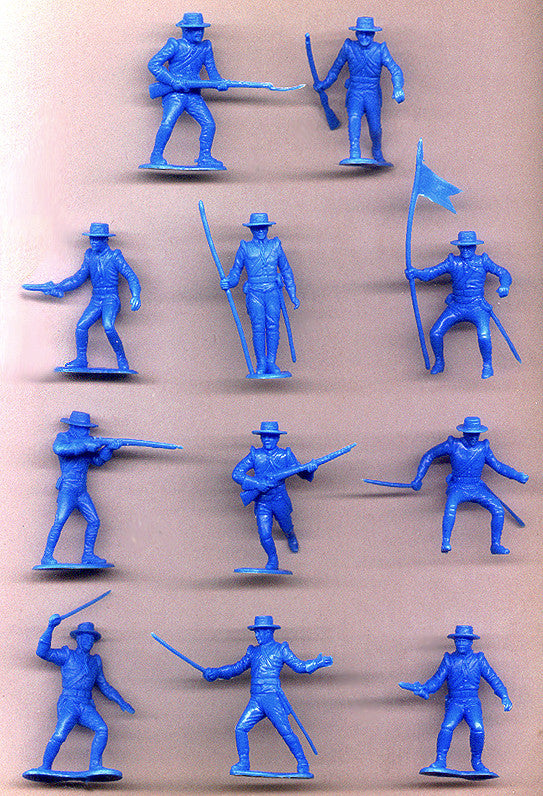 blue plastic army men